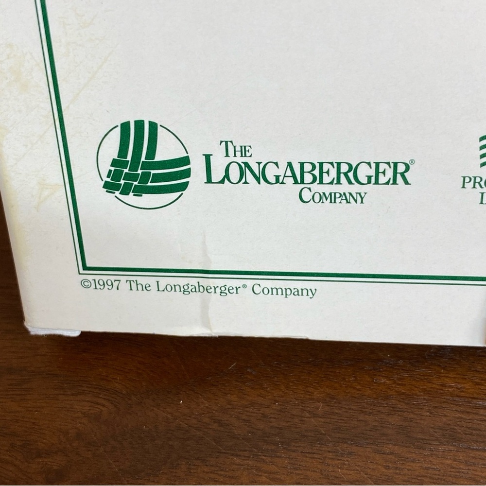 VTG 1995 Longaberger Basket‎ Set Of Four Christmas Tree Ornaments Holiday - Picture 4 of 14